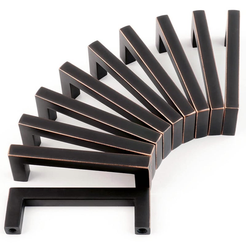KOOFIZO Oil Rubbed Bronze Cabinet Pulls Bronze Cabinet Handles, 10 Pack 3 Inch Rubbed Bronze Hardware for Kitchen Cabinets Drawer Dresser 1816 Cupboard Bedroom Bathroom Vanity - Image 1